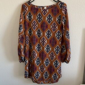 Yahada Long Sleeve Mini Dress- Size S